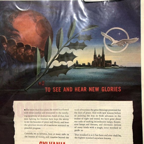 Saturday Evening Post 1943 Sylvania Electronics Ad - Picture 2 of 7